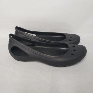 Crocs Womens Kadee Black Ballet Flats Shoes Size 8